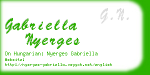 gabriella nyerges business card